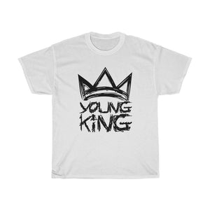 Open image in slideshow, Young King- Adult SIze Unisex Heavy Cotton Tee
